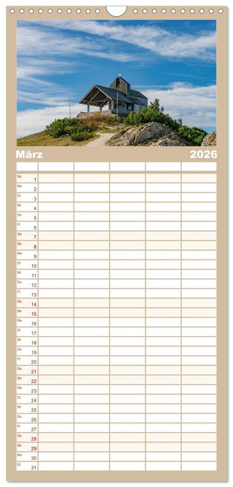 Wanderparadies Bayerische Alpen (CALVENDO Familienplaner 2026)