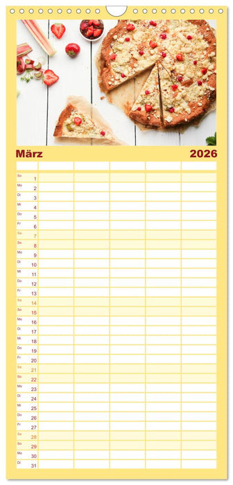 Blechkuchen (CALVENDO Familienplaner 2026)