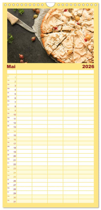 Blechkuchen (CALVENDO Familienplaner 2026)