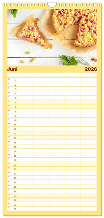 Blechkuchen (CALVENDO Familienplaner 2026)