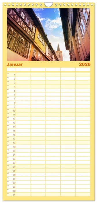 Erfurt - So wunderbar (CALVENDO Familienplaner 2026)