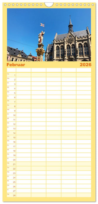 Erfurt - So wunderbar (CALVENDO Familienplaner 2026)