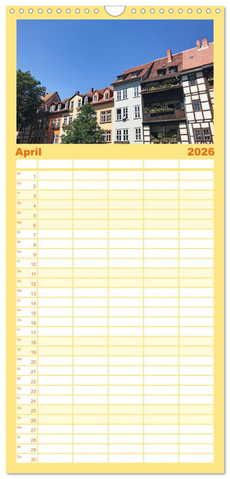 Erfurt - So wunderbar (CALVENDO Familienplaner 2026)