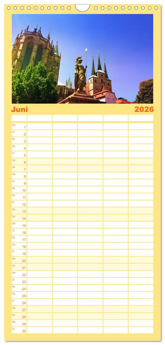 Erfurt - So wunderbar (CALVENDO Familienplaner 2026)