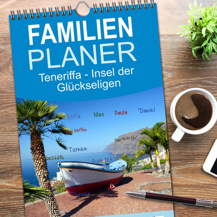 Teneriffa - Insel der Glückseligen (CALVENDO Familienplaner 2026)