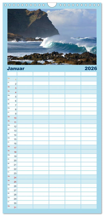 Teneriffa - Insel der Glückseligen (CALVENDO Familienplaner 2026)