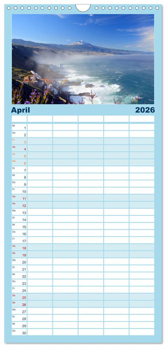 Teneriffa - Insel der Glückseligen (CALVENDO Familienplaner 2026)