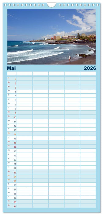 Teneriffa - Insel der Glückseligen (CALVENDO Familienplaner 2026)