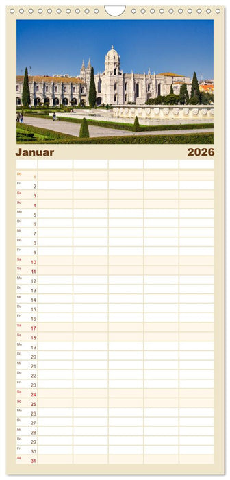 Das atemberaubende Lissabon (CALVENDO Familienplaner 2026)