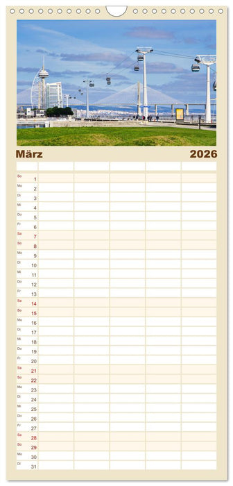 Das atemberaubende Lissabon (CALVENDO Familienplaner 2026)