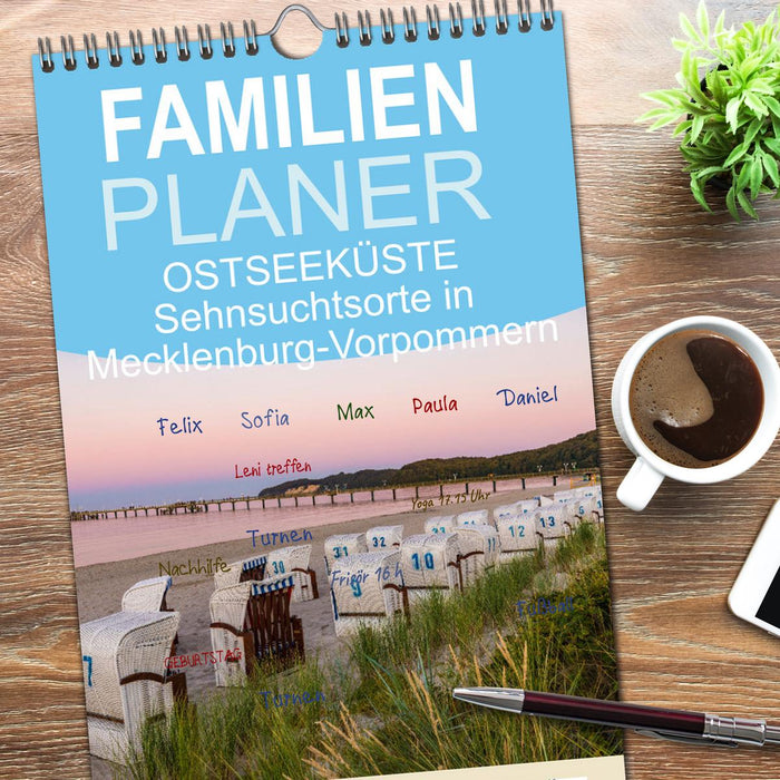 OSTSEEKÜSTE Sehnsuchtsorte in Mecklenburg-Vorpommern (CALVENDO Familienplaner 2026)