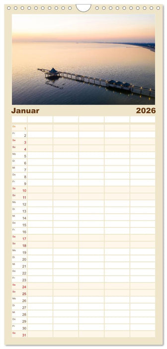 OSTSEEKÜSTE Sehnsuchtsorte in Mecklenburg-Vorpommern (CALVENDO Familienplaner 2026)