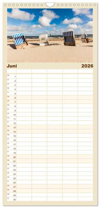 OSTSEEKÜSTE Sehnsuchtsorte in Mecklenburg-Vorpommern (CALVENDO Familienplaner 2026)