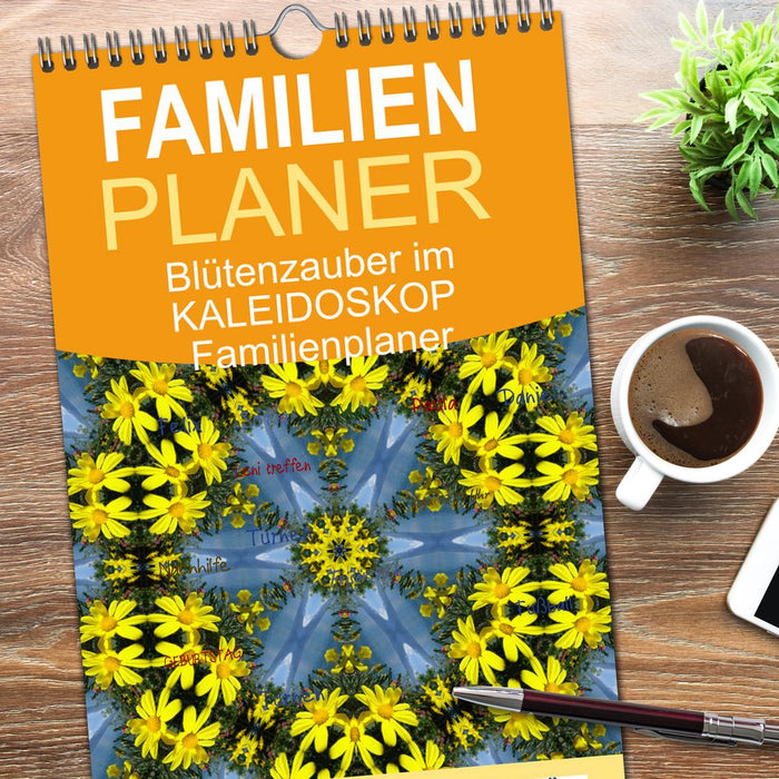 Blütenzauber im KALEIDOSKOP Familienplaner (CALVENDO Familienplaner 2026)
