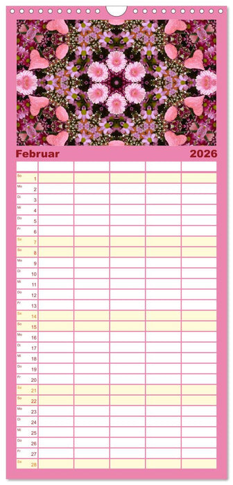 Blütenzauber im KALEIDOSKOP Familienplaner (CALVENDO Familienplaner 2026)