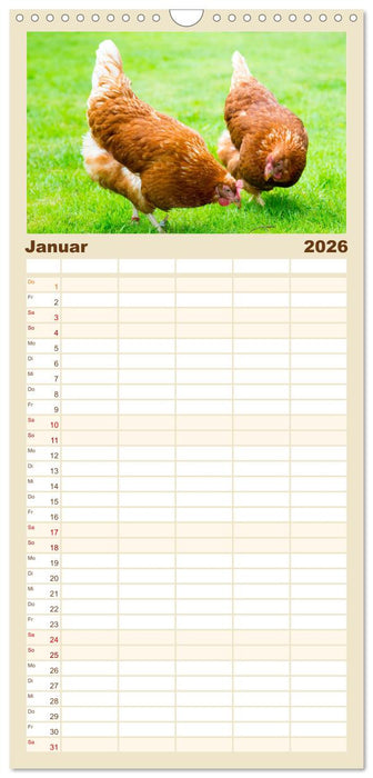 Geliebte Tiere auf dem Bauernhof (CALVENDO Familienplaner 2026)