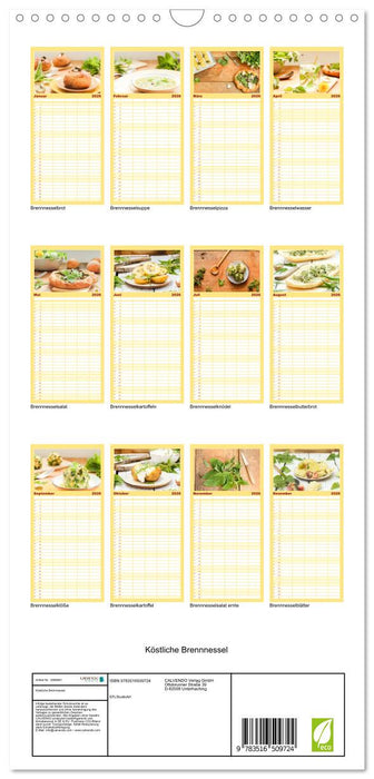 Köstliche Brennnessel (CALVENDO Familienplaner 2026)