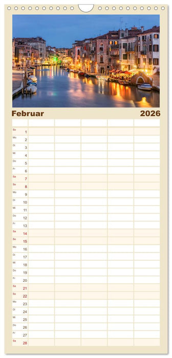 Venedig - Stadt im Meer (CALVENDO Familienplaner 2026)