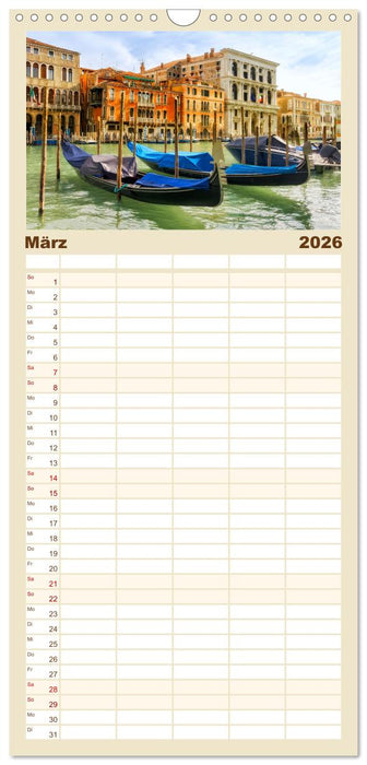 Venedig - Stadt im Meer (CALVENDO Familienplaner 2026)