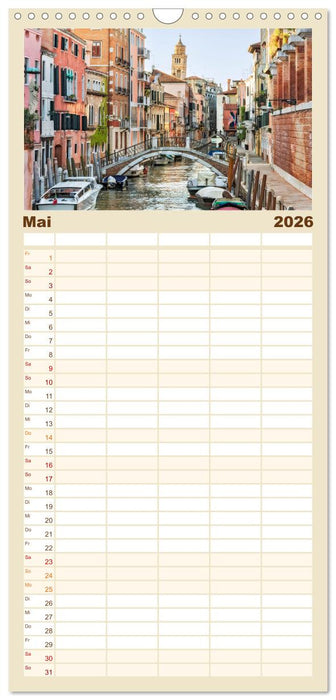 Venedig - Stadt im Meer (CALVENDO Familienplaner 2026)