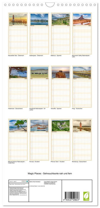 Magic Places - Sehnsuchtsorte nah und fern (CALVENDO Familienplaner 2026)