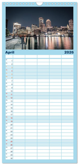 Boston - The Hub of the Universe (CALVENDO Familienplaner 2026)