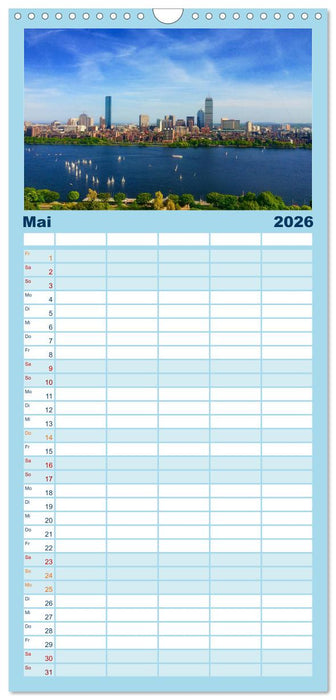 Boston - The Hub of the Universe (CALVENDO Familienplaner 2026)