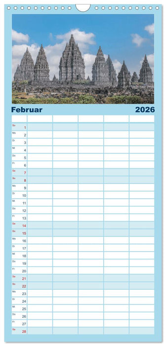 Indonesien - Ein atemberaubender Inselstaat. (CALVENDO Familienplaner 2026)