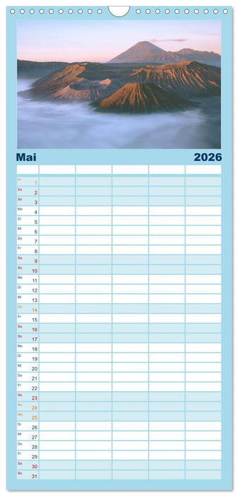 Indonesien - Ein atemberaubender Inselstaat. (CALVENDO Familienplaner 2026)