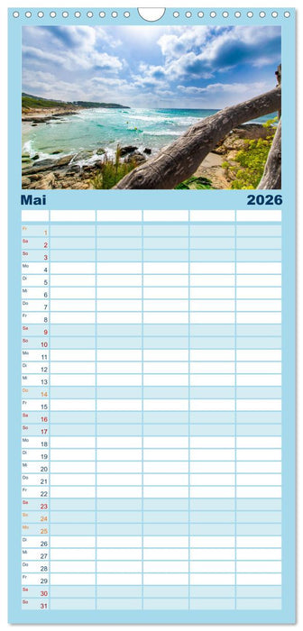 Menorca - die kleine Schwester von Mallorca (CALVENDO Familienplaner 2026)