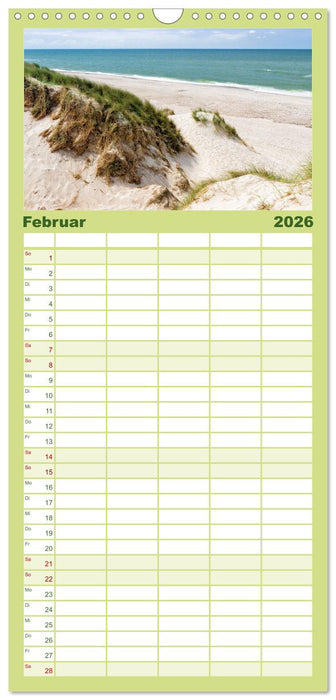 Jütland. Zwischen Ringkøbing und Ribe (CALVENDO Familienplaner 2026)