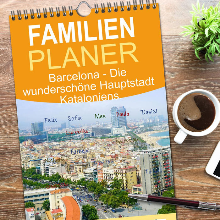 Barcelona - Die wunderschöne Hauptstadt Kataloniens. (CALVENDO Familienplaner 2026)