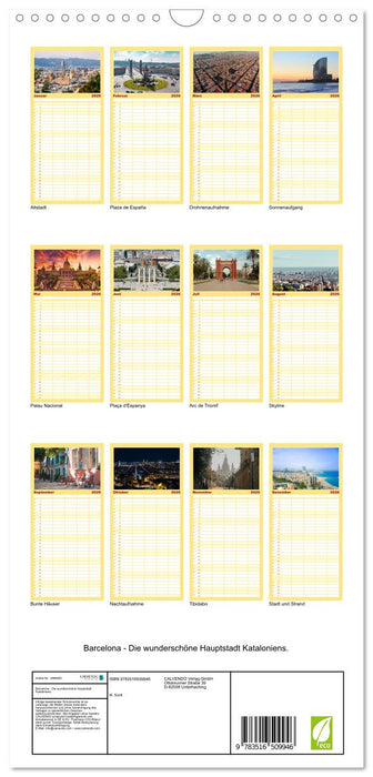 Barcelona - Die wunderschöne Hauptstadt Kataloniens. (CALVENDO Familienplaner 2026)