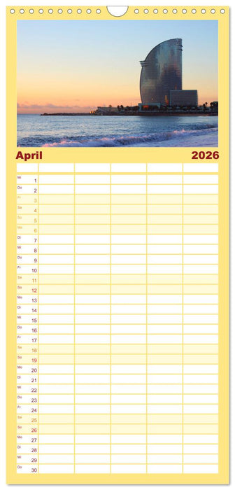 Barcelona - Die wunderschöne Hauptstadt Kataloniens. (CALVENDO Familienplaner 2026)