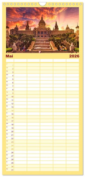 Barcelona - Die wunderschöne Hauptstadt Kataloniens. (CALVENDO Familienplaner 2026)