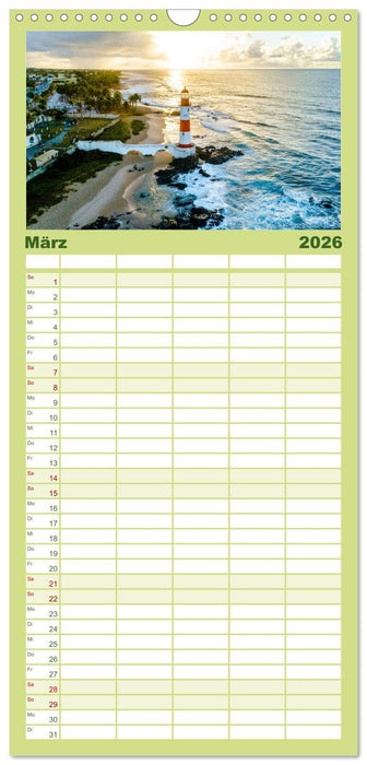 Brasilien - Karnevale, Fußball und Regenwälder. (CALVENDO Familienplaner 2026)