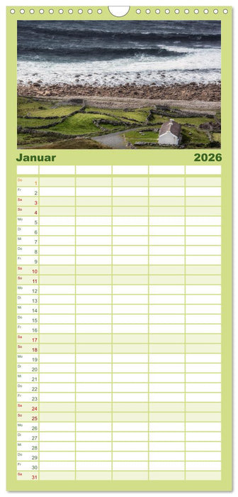 Naturschauspiel Irland (CALVENDO Familienplaner 2026)