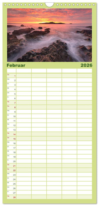 Naturschauspiel Irland (CALVENDO Familienplaner 2026)