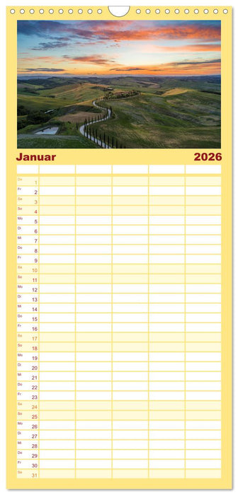 Italien - einzigartige Motive (CALVENDO Familienplaner 2026)