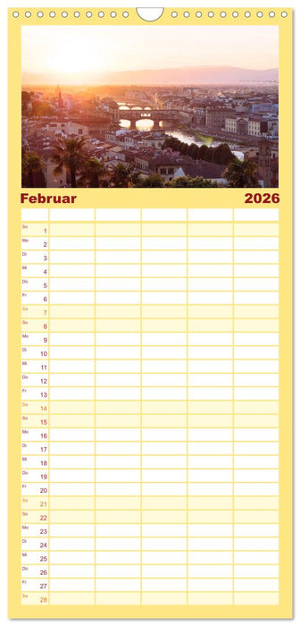 Italien - einzigartige Motive (CALVENDO Familienplaner 2026)