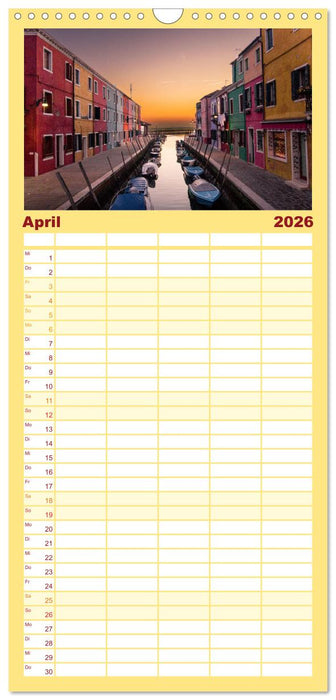 Italien - einzigartige Motive (CALVENDO Familienplaner 2026)