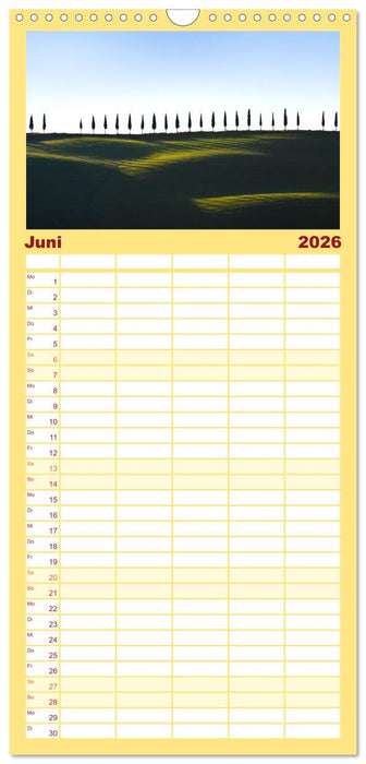 Italien - einzigartige Motive (CALVENDO Familienplaner 2026)