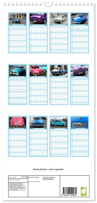 Skoda Octavia - Auto-Legenden (CALVENDO Familienplaner 2026)