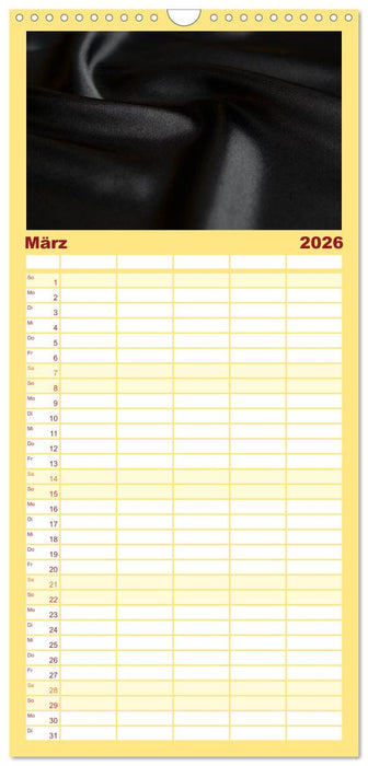 Foto- und Bastelkalender Satin - Stilvoll zum Selbstgestalten (CALVENDO Familienplaner 2026)
