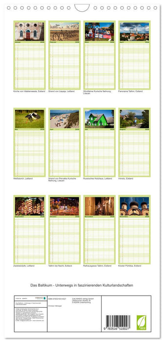 Das Baltikum - Unterwegs in faszinierenden Kulturlandschaften (CALVENDO Familienplaner 2026)