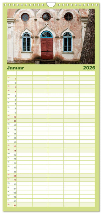 Das Baltikum - Unterwegs in faszinierenden Kulturlandschaften (CALVENDO Familienplaner 2026)