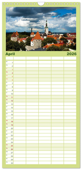 Das Baltikum - Unterwegs in faszinierenden Kulturlandschaften (CALVENDO Familienplaner 2026)