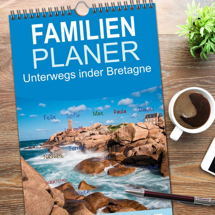 Unterwegs in der Bretagne (CALVENDO Familienplaner 2026)