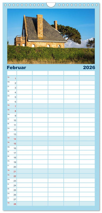 Unterwegs in der Bretagne (CALVENDO Familienplaner 2026)