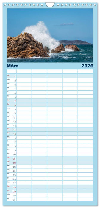 Unterwegs in der Bretagne (CALVENDO Familienplaner 2026)